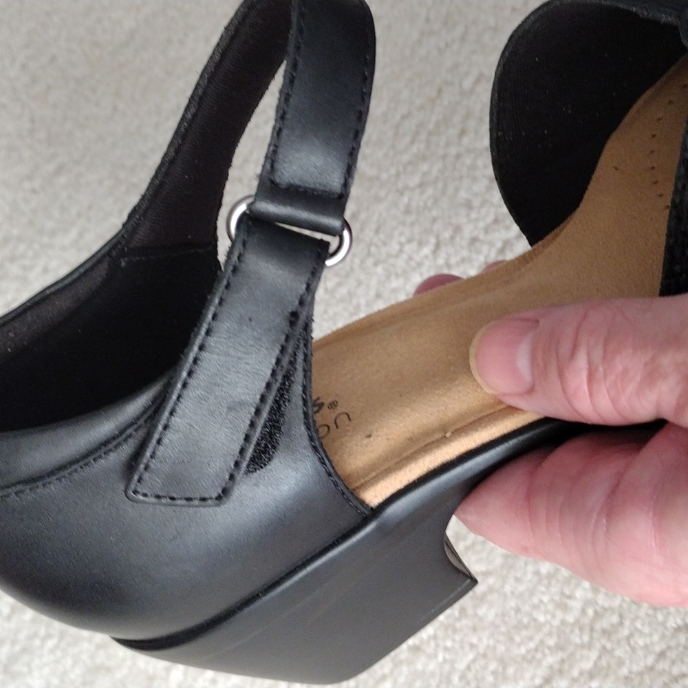 Clarks Black Heels for Women - Picture 11 of 13